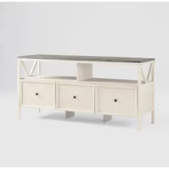 Farmhouse 3 Drawer Wood TV Stand For TVs Up To 65" - Saracina Home 35 Farmhouse 3 Drawer Wood TV Stand For TVs Up To 65" - Saracina Home -HOMCOM Store GUEST 0072dd60 ce7c 4443 ae39 8934a2c1febb