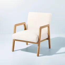 Upholstered Wood Framed Accent Arm Chair - Hearth & Hand™ With Magnolia 19 Upholstered Wood Framed Accent Arm Chair - Hearth & Hand™ With Magnolia -HOMCOM Store GUEST 00b266bb 68d4 4125 90b7 2c3924f22188