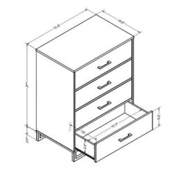 Mixed Material 4 Drawer Dresser - Room Essentials™ 12 Mixed Material 4 Drawer Dresser - Room Essentials™ -HOMCOM Store GUEST 0183eaab ffa6 4b7e b8e1 e252b8eb2e08