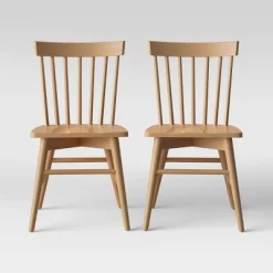 Set Of 2 Windsor Dining Chair - Threshold -HOMCOM Store GUEST 0384a8cf 772c 41d1 959a e2c2b13eea9f