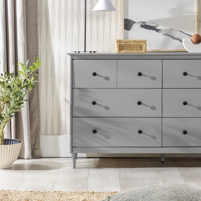 Stiva Classic Mid-Century Modern Horizontal 6 Drawer Dresser - Saracina Home 10 Stiva Classic Mid-Century Modern Horizontal 6 Drawer Dresser - Saracina Home - Image 10