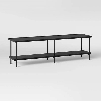 Wood And Metal TV Stand For TVs Up To 60" - Room Essentials™ 5 Wood And Metal TV Stand For TVs Up To 60" - Room Essentials™ - Image 5