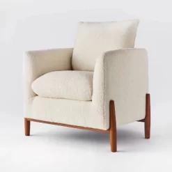 Elroy Faux Shearling Accent Chair With Wood Legs - Threshold™ Designed With Studio McGee 23 Elroy Faux Shearling Accent Chair With Wood Legs - Threshold™ Designed With Studio McGee -HOMCOM Store GUEST 04c043ac 4db5 4a26 96a6 5859589608e8