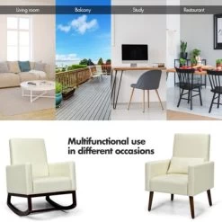 Tangkula 2-in-1 Upholstered Rocking Chair With Wood Leg & Pillow Relax Sofa Chair Light Grey/Beige/Dark Gray 15 Tangkula 2-in-1 Upholstered Rocking Chair With Wood Leg & Pillow Relax Sofa Chair Light Grey/Beige/Dark Gray -HOMCOM Store GUEST 063d47aa 120b 44ab ab92 f371f567685f