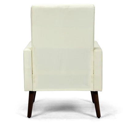 Tangkula 2-in-1 Upholstered Rocking Chair With Wood Leg & Pillow Relax Sofa Chair Light Grey/Beige/Dark Gray 9 Tangkula 2-in-1 Upholstered Rocking Chair With Wood Leg & Pillow Relax Sofa Chair Light Grey/Beige/Dark Gray - Image 9