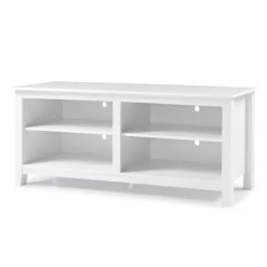 Transitional 4 Cubby Wood Open Storage TV Stand For TVs Up To 65"- Saracina Home 32 Transitional 4 Cubby Wood Open Storage TV Stand For TVs Up To 65"- Saracina Home -HOMCOM Store GUEST 09d6532b 6b78 4d5b b243 91ca1fb63961