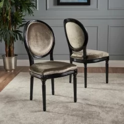 Set Of 2 Camille New Velvet Dining Chair - Christopher Knight Home