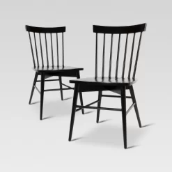 Set Of 2 Windsor Dining Chair - Threshold -HOMCOM Store GUEST 0b9ba35a 3c3a 443f af54 3aefe24f579b