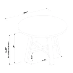 42" Linden Round Wood Dining Table - Threshold™ Designed With Studio McGee 11 42" Linden Round Wood Dining Table - Threshold™ Designed With Studio McGee -HOMCOM Store GUEST 0c000735 3d37 445d 864f 66166a58d562