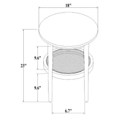 Wood & Cane Round Accent Side Table - Hearth & Hand™ With Magnolia 18 Wood & Cane Round Accent Side Table - Hearth & Hand™ With Magnolia -HOMCOM Store GUEST 0eb2755c d2db 4090 861c f37402a4c9dc
