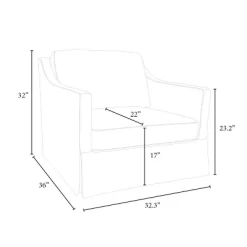 Vivian Park Upholstered Swivel Chair Cream - Threshold™ Designed With Studio McGee -HOMCOM Store GUEST 0f6cc5a6 f1ac 4b5a a69b 5faae524745a