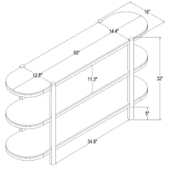 32" Portola Hills 3 Shelf Horizontal Bookcase - Threshold™ Designed With Studio McGee 18 32" Portola Hills 3 Shelf Horizontal Bookcase - Threshold™ Designed With Studio McGee -HOMCOM Store GUEST 10224a77 9df4 4dff 8a55 6ba2c16aea4a