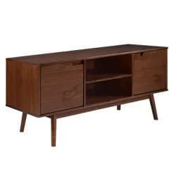 Solid Wood Mid-Century Modern TV Stand For TVs Up To 65" - Saracina Home 29 Solid Wood Mid-Century Modern TV Stand For TVs Up To 65" - Saracina Home -HOMCOM Store GUEST 124c1f93 b619 426b 85f1 839f07b6bcd7
