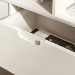 Cara Mid-Century Modern 3 Drawer Corner TV Stand For TVs Up To 58" - Saracina Home -HOMCOM Store GUEST 16e201fb 9ccb 410b bf1e 5d35f27bed39