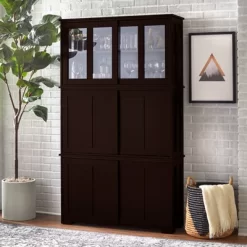 Pacific Stackable Sliding Glass Doors Cabinet - Buylateral -HOMCOM Store GUEST 181f5299 3c5c 49e7 a22d a5f823fcb081