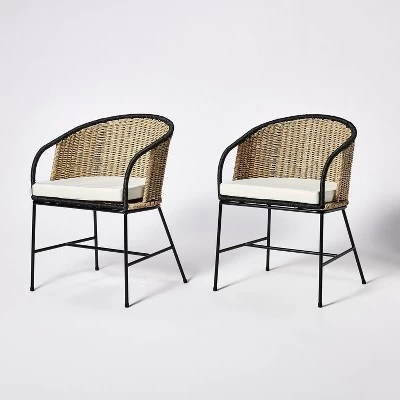 2pc Westcliff Seagrass Dining Chairs - Threshold™ Designed With Studio McGee 8 2pc Westcliff Seagrass Dining Chairs - Threshold™ Designed With Studio McGee - Image 8