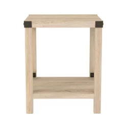 Sophie Rustic Industrial X Frame Side Table - Saracina Home