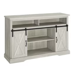 Transitional Sliding Barndoor Highboy TV Stand For TVs Up To 58" - Saracina Home 36 Transitional Sliding Barndoor Highboy TV Stand For TVs Up To 58" - Saracina Home -HOMCOM Store GUEST 1e7753a0 161a 461f a869 c017e7263cc2