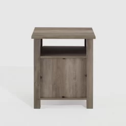 Transitional Classic Windowpane Storage Side Table - Saracina Home -HOMCOM Store GUEST 1f9f616c 5dfb 4a69 aed2 39c216f81c4c