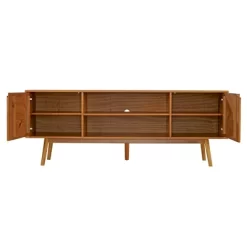 Solid Wood Mid-Century Modern TV Stand For TVs Up To 80" - Saracina Home 32 Solid Wood Mid-Century Modern TV Stand For TVs Up To 80" - Saracina Home -HOMCOM Store GUEST 21c882f2 4627 4d0e a364 30f5fcdcd258