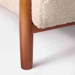Elroy Faux Shearling Accent Chair With Wood Legs - Threshold™ Designed With Studio McGee 15 Elroy Faux Shearling Accent Chair With Wood Legs - Threshold™ Designed With Studio McGee -HOMCOM Store GUEST 2298e66b b91d 474a 83d9 a63059b237bc