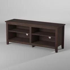 Transitional 4 Cubby Wood Open Storage TV Stand For TVs Up To 65"- Saracina Home 22 Transitional 4 Cubby Wood Open Storage TV Stand For TVs Up To 65"- Saracina Home -HOMCOM Store GUEST 26e980c1 ccaf 4dd9 90f1 a41ebb526357
