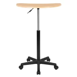 Emma And Oliver Sit To Stand Mobile Laptop Computer Desk - Portable Rolling Standing Desk -HOMCOM Store GUEST 271238e4 47a7 4efd 8d2c 214555ef05e1