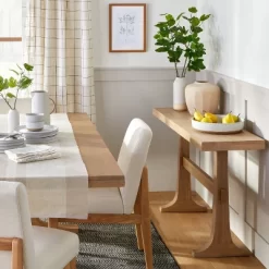 Pedestal Wood Console Table - Natural - Hearth & Hand™ With Magnolia