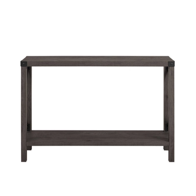 Sophie Rustic Industrial X Frame Entry Table - Saracina Home 14 Sophie Rustic Industrial X Frame Entry Table - Saracina Home - Image 14