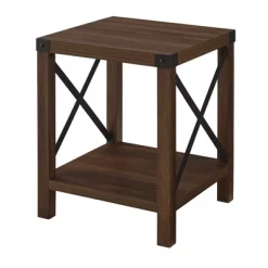 Sophie Rustic Industrial X Frame Side Table - Saracina Home 17 Sophie Rustic Industrial X Frame Side Table - Saracina Home -HOMCOM Store GUEST 2eab057f bcba 405f a0cf 6f98e2aca435
