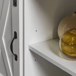 Transitional Sliding Barndoor Highboy TV Stand For TVs Up To 58" - Saracina Home 28 Transitional Sliding Barndoor Highboy TV Stand For TVs Up To 58" - Saracina Home -HOMCOM Store GUEST 2ec80a84 9305 4427 a645 b2081089efba