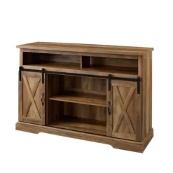 Transitional Sliding Barndoor Highboy TV Stand For TVs Up To 58" - Saracina Home 35 Transitional Sliding Barndoor Highboy TV Stand For TVs Up To 58" - Saracina Home -HOMCOM Store GUEST 30e67552 0151 4307 86d1 c57d37e38e3b