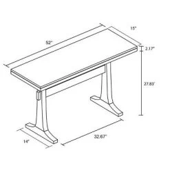 Pedestal Wood Console Table - Natural - Hearth & Hand™ With Magnolia 11 Pedestal Wood Console Table - Natural - Hearth & Hand™ With Magnolia -HOMCOM Store GUEST 31a54363 58b5 41eb a744 699d14d31368