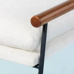 Cushioned Metal & Wood Bench - Cream/Black - Hearth & Hand™ With Magnolia 7 Cushioned Metal & Wood Bench - Cream/Black - Hearth & Hand™ With Magnolia -HOMCOM Store GUEST 31d32cd8 6e8f 42a8 ba93 0f4864c8073d