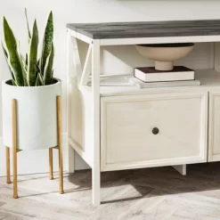 Farmhouse 3 Drawer Wood TV Stand For TVs Up To 65" - Saracina Home 36 Farmhouse 3 Drawer Wood TV Stand For TVs Up To 65" - Saracina Home -HOMCOM Store GUEST 31eff10a 5528 4bba 98ac 4d2069368764