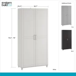 Welby 36" Utility Storage Cabinet - Room & Joy 20 Welby 36" Utility Storage Cabinet - Room & Joy -HOMCOM Store GUEST 333a5c90 ad1e 477d 8933 ef9a68012216