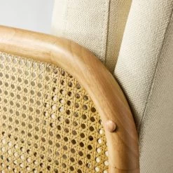 Cane Accent Chair Cream - Threshold™ Designed With Studio McGee -HOMCOM Store GUEST 336bfc93 13d0 4992 9054 bb933f4f81df