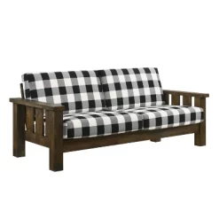 Jovie Gingham Rustic Sofa - HOMES: Inside + Out -HOMCOM Store GUEST 3395486d aa46 4a1a a252 72838a93d30e
