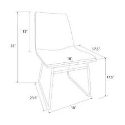 Bowden Faux Leather Dining Chairs - Threshold™ 12 Bowden Faux Leather Dining Chairs - Threshold™ -HOMCOM Store GUEST 34f9ae61 6f8d 4cdb 8c56 db7c41fe546d