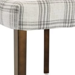 2pk Harman Contemporary Upholstered Plaid Dining Chairs Gray/Light Beige/Brown - Christopher Knight Home -HOMCOM Store GUEST 35141c91 87c1 4e53 bd90 569788f6235a