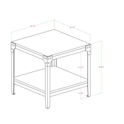 Set Of 2 Benny Urban Industrial Angle Iron Side Tables - Saracina Home 19 Set Of 2 Benny Urban Industrial Angle Iron Side Tables - Saracina Home -HOMCOM Store GUEST 36f541d7 e3c1 4bfe a7c1 00065ab8ba6c
