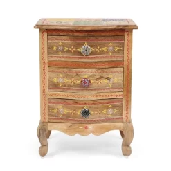 Ailey Handcrafted Boho Mango Wood 3 Drawer Nightstand Natural - Christopher Knight Home 13 Ailey Handcrafted Boho Mango Wood 3 Drawer Nightstand Natural - Christopher Knight Home -HOMCOM Store GUEST 3924a78e 3952 49db 866c 6794bccc9300