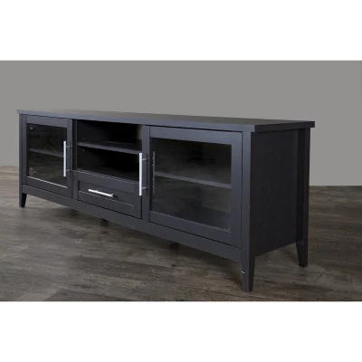 Espresso Finished 1 Drawer TV Stand For TVs Up To 70" Dark Brown - Baxton Studio 2 Espresso Finished 1 Drawer TV Stand For TVs Up To 70" Dark Brown - Baxton Studio - Image 2