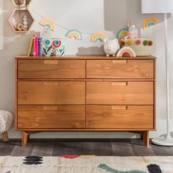 Mid-Century Modern Groove Wood 6 Drawer Dresser - Saracina Home 35 Mid-Century Modern Groove Wood 6 Drawer Dresser - Saracina Home -HOMCOM Store GUEST 3d447677 be9f 4732 b071 4ec0db1c971f