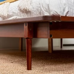 Boho Solid Wood Spindle Platform Bed - Saracina Home -HOMCOM Store GUEST 3eed612c 8a92 4ef4 835b fe0d274d907d