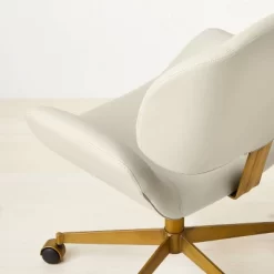 Mahonia Faux Leather Office Chair Cream/Aged Brass - Opalhouse™ Designed With Jungalow™ 9 Mahonia Faux Leather Office Chair Cream/Aged Brass - Opalhouse™ Designed With Jungalow™ -HOMCOM Store GUEST 3f7c3942 9986 4909 9772 5880d96ce1e9