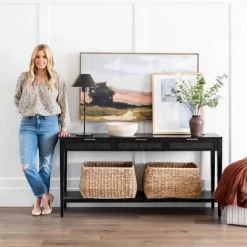 East Bluff Woven Drawer Console Table - Threshold™ Designed With Studio McGee 22 East Bluff Woven Drawer Console Table - Threshold™ Designed With Studio McGee -HOMCOM Store GUEST 3fbfc6cc 1762 479f 85f6 5816e3ff493f