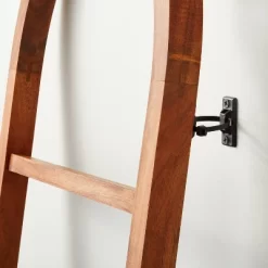 6' Arched Wood Throw Blanket Ladder Brown - Hearth & Hand™ With Magnolia 5 6' Arched Wood Throw Blanket Ladder Brown - Hearth & Hand™ With Magnolia -HOMCOM Store GUEST 462c8543 8227 4209 b77a 2d7058f0ef20