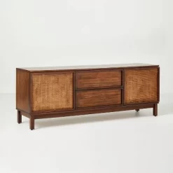 Wood & Cane Transitional Media Console - Hearth & Hand™ With Magnolia 17 Wood & Cane Transitional Media Console - Hearth & Hand™ With Magnolia -HOMCOM Store GUEST 47d6512c 9c87 4cf2 85dc dc4e4150645a
