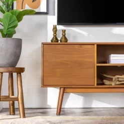 Solid Wood Mid-Century Modern TV Stand For TVs Up To 65" - Saracina Home 19 Solid Wood Mid-Century Modern TV Stand For TVs Up To 65" - Saracina Home -HOMCOM Store GUEST 4afdac7b ce07 40a9 92de c6ef5784b45e